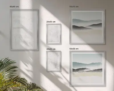Abstraktný obraz na stenu biele škvrny na pozadí