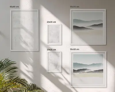 Abstraktný obraz na stenu biele škvrny na pozadí
