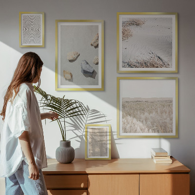 Galéria obrazov na stenu Boho prírodné textúry