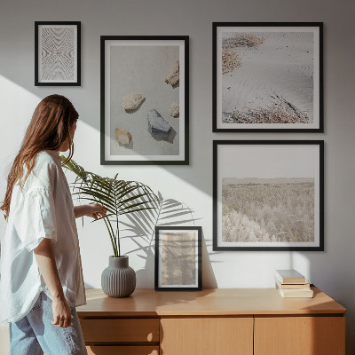 Galéria obrazov na stenu Boho prírodné textúry