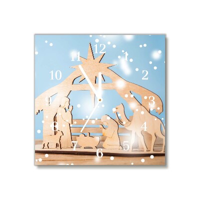 sklenené hodiny štvorec Stajňa svätej zimy