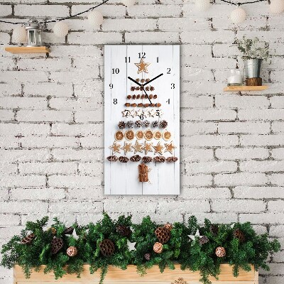 sklenené hodiny Vertikálne Ozdoby na vianočný stromček z perníkov