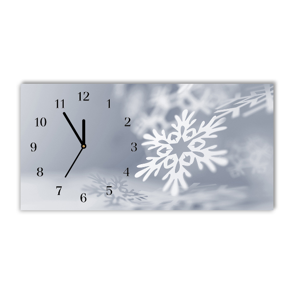 sklenené hodiny Úrovne Snehová vločka.Vianočná dekorácia