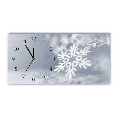 sklenené hodiny Úrovne Snehová vločka.Vianočná dekorácia