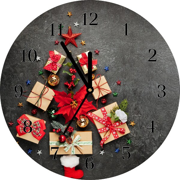 sklenené hodiny Okrúhly Abstraktné vianočné darčeky