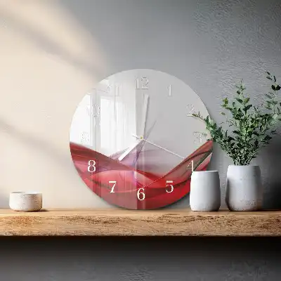 Okrúhle hodiny na stenu Abstrakcia