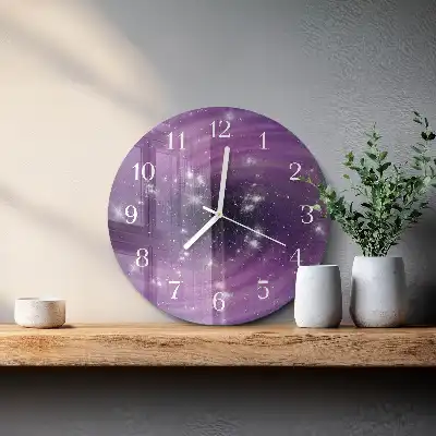 Okrúhle hodiny na stenu Abstrakcia