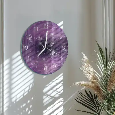 Okrúhle hodiny na stenu Abstrakcia