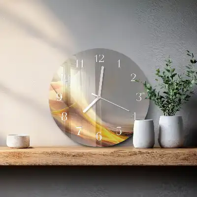 Okrúhle hodiny na stenu Abstrakcia