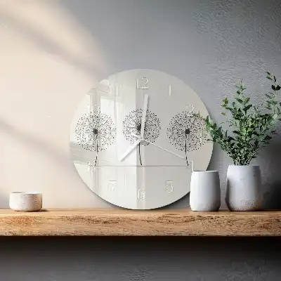 Hodiny s fotkou sklenené okrúhle Abstrakcia