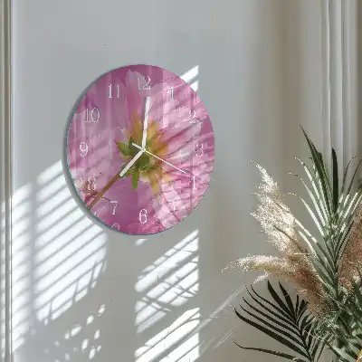 Okrúhle hodiny na stenu Kvet