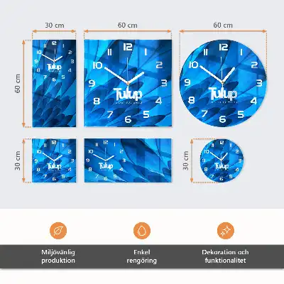 Okrúhle sklenené hodiny na stenu Kávové zrná