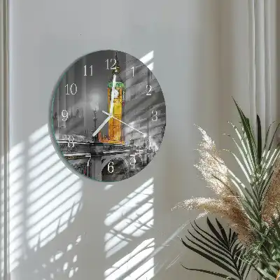 Nástenné hodiny sklenené okrúhle Veľký Ben