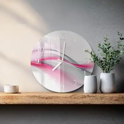 Okrúhle hodiny na stenu Abstrakcia