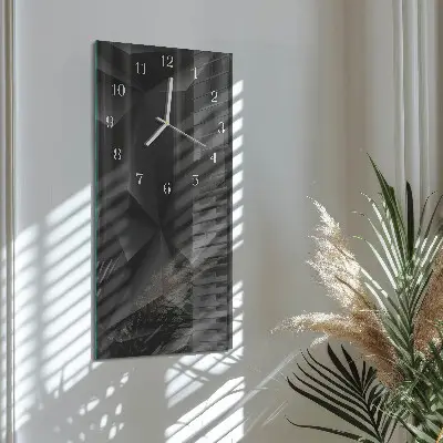 Nástenné hodiny sklenené vertikálne Vzor