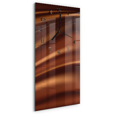 Hodiny s fotkou sklenené vertikálne Vzor