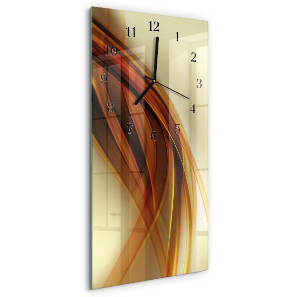 Hodiny na skle vertikálne Vzor