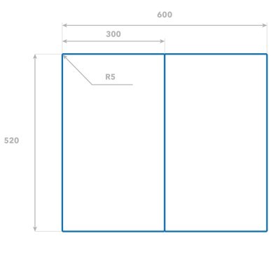  Rozmery sklenenej dosky